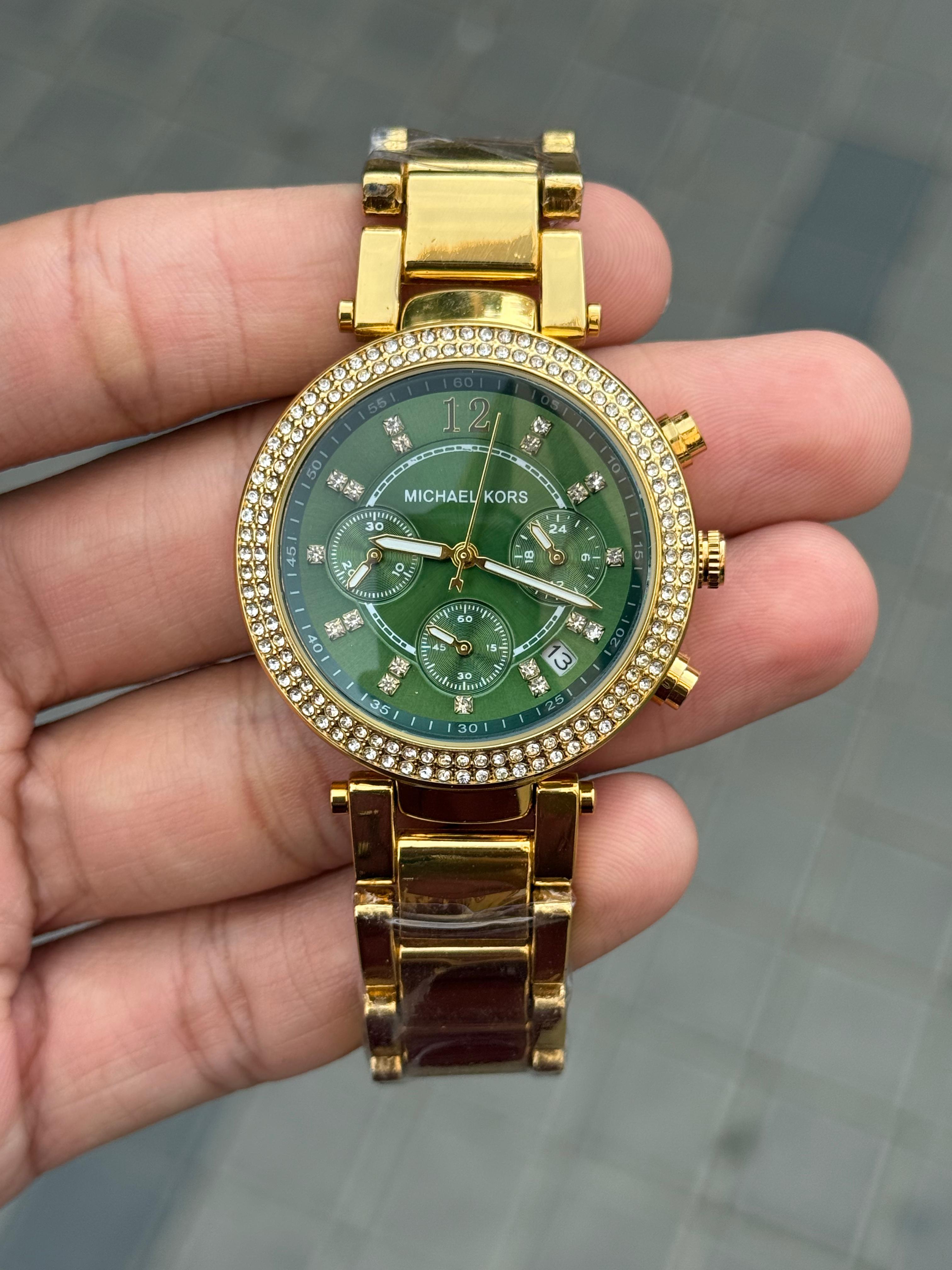 Miche_l Kors parker gold green