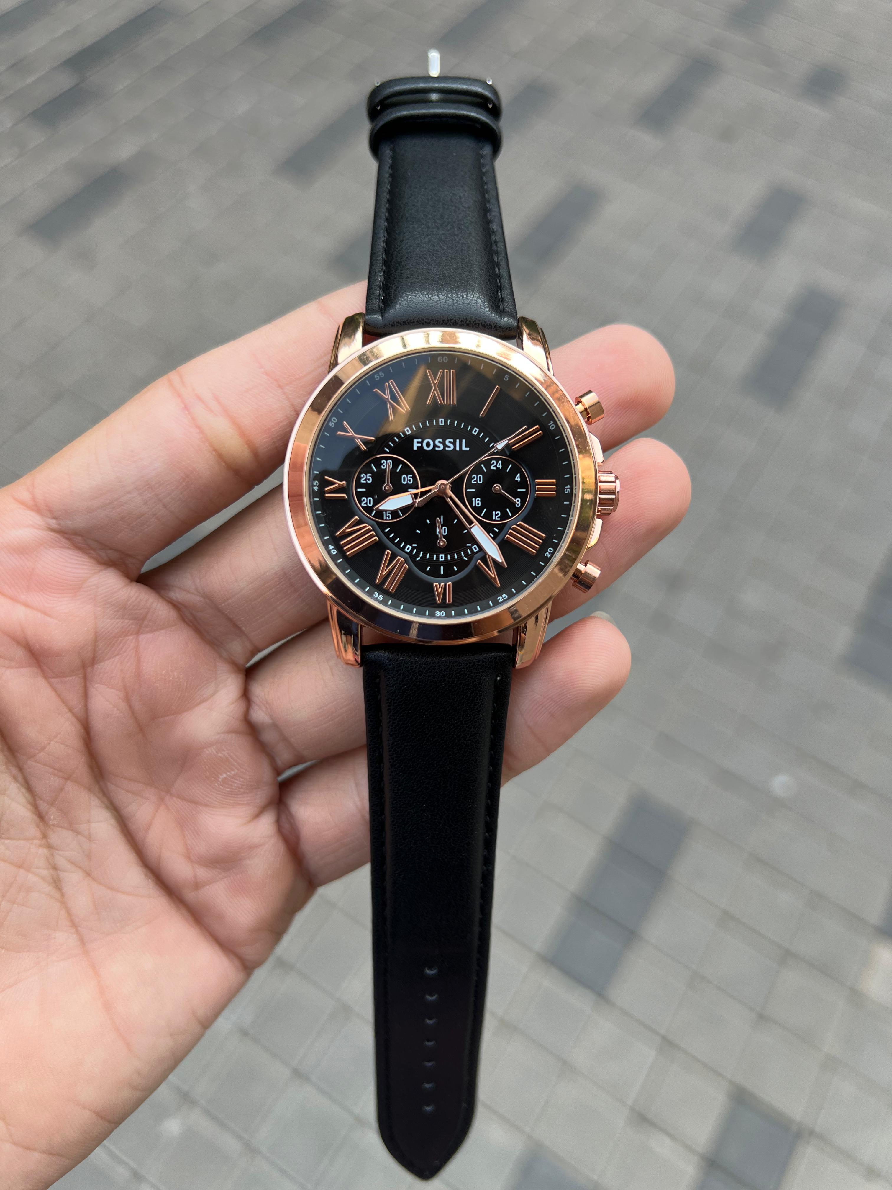 Fossiil Chronograph Leather Watch